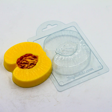 Персик без косточки форма пластиковая — ANYMOLDS ПРОИЗВОДСТВО ПЛАСТИКОВЫХ ФОРМ ДЛЯ МЫЛА, ШОКОЛАДА, ГИПСА