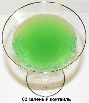 JC02 Зеленый коктейль прозрачный пигмент JeniColour — ANYMOLDS ПРОИЗВОДСТВО ПЛАСТИКОВЫХ ФОРМ ДЛЯ МЫЛА, ШОКОЛАДА, ГИПСА