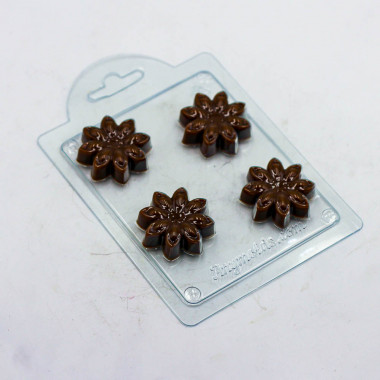 Бадьян мини форма пластиковая — ANYMOLDS ПРОИЗВОДСТВО ПЛАСТИКОВЫХ ФОРМ ДЛЯ МЫЛА, ШОКОЛАДА, ГИПСА