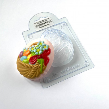 Пасхальная корзина форма пластиковая для мыла — ANYMOLDS ПРОИЗВОДСТВО ПЛАСТИКОВЫХ ФОРМ ДЛЯ МЫЛА, ШОКОЛАДА, ГИПСА