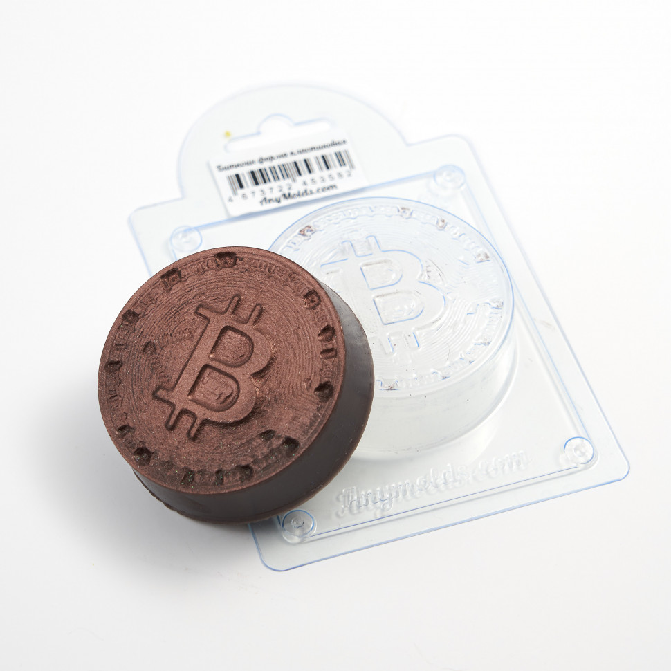 Биткоин форма пластиковая фото 1 — ANYMOLDS ПРОИЗВОДСТВО ПЛАСТИКОВЫХ ФОРМ ДЛЯ МЫЛА, ШОКОЛАДА, ГИПСА