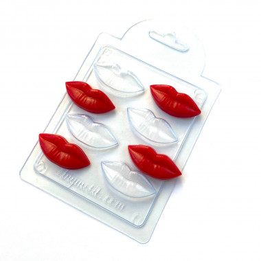 Губы мини форма пластиковая — ANYMOLDS ПРОИЗВОДСТВО ПЛАСТИКОВЫХ ФОРМ ДЛЯ МЫЛА, ШОКОЛАДА, ГИПСА