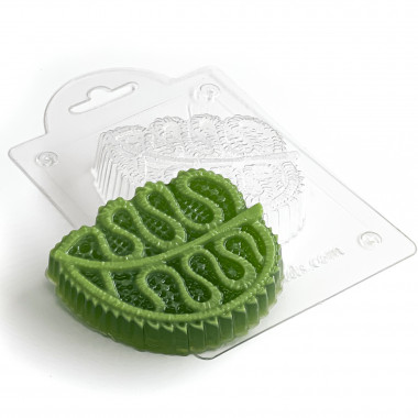 Кружевной листик форма пластиковая — ANYMOLDS ПРОИЗВОДСТВО ПЛАСТИКОВЫХ ФОРМ ДЛЯ МЫЛА, ШОКОЛАДА, ГИПСА