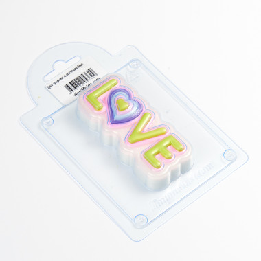 Love форма пластиковая — ANYMOLDS ПРОИЗВОДСТВО ПЛАСТИКОВЫХ ФОРМ ДЛЯ МЫЛА, ШОКОЛАДА, ГИПСА