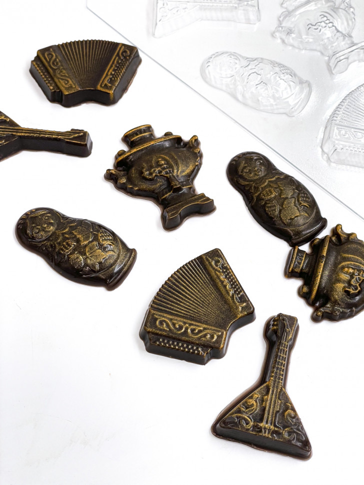 Набор Русский народный стиль форма пластиковая для шоколада фото 1 — ANYMOLDS ПРОИЗВОДСТВО ПЛАСТИКОВЫХ ФОРМ ДЛЯ МЫЛА, ШОКОЛАДА, ГИПСА