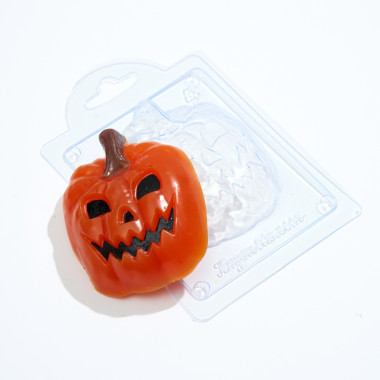 Тыква Джек 2 форма пластиковая — ANYMOLDS ПРОИЗВОДСТВО ПЛАСТИКОВЫХ ФОРМ ДЛЯ МЫЛА, ШОКОЛАДА, ГИПСА