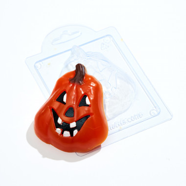 Тыква Джек 3 форма пластиковая — ANYMOLDS ПРОИЗВОДСТВО ПЛАСТИКОВЫХ ФОРМ ДЛЯ МЫЛА, ШОКОЛАДА, ГИПСА