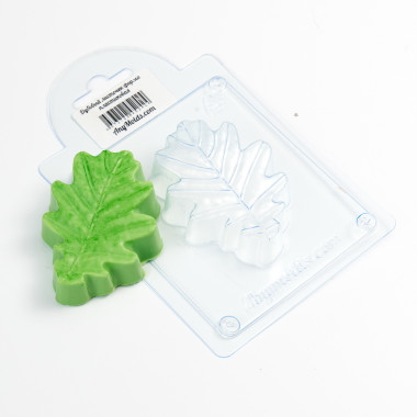 Дубовый листочек форма пластиковая — ANYMOLDS ПРОИЗВОДСТВО ПЛАСТИКОВЫХ ФОРМ ДЛЯ МЫЛА, ШОКОЛАДА, ГИПСА