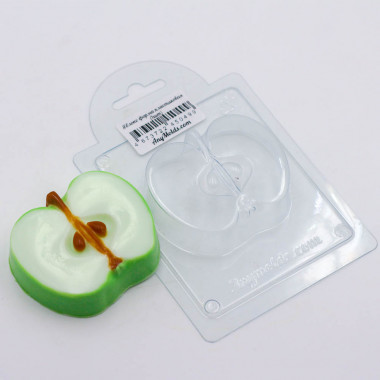 Яблоко  форма пластиковая — ANYMOLDS ПРОИЗВОДСТВО ПЛАСТИКОВЫХ ФОРМ ДЛЯ МЫЛА, ШОКОЛАДА, ГИПСА