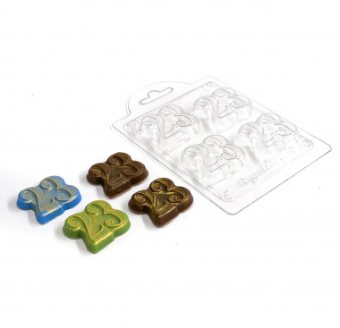 23 цифры мини форма пластиковая — ANYMOLDS ПРОИЗВОДСТВО ПЛАСТИКОВЫХ ФОРМ ДЛЯ МЫЛА, ШОКОЛАДА, ГИПСА