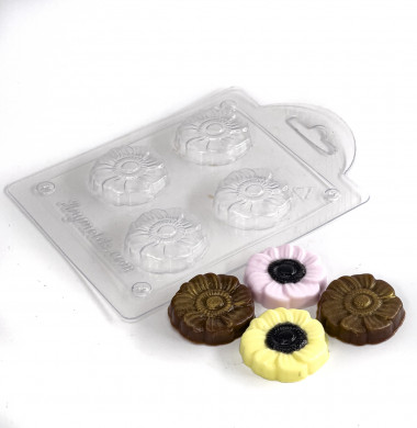 Анемона мини форма пластиковая — ANYMOLDS ПРОИЗВОДСТВО ПЛАСТИКОВЫХ ФОРМ ДЛЯ МЫЛА, ШОКОЛАДА, ГИПСА