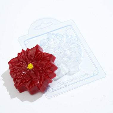 Пуансетия форма пластиковая — ANYMOLDS ПРОИЗВОДСТВО ПЛАСТИКОВЫХ ФОРМ ДЛЯ МЫЛА, ШОКОЛАДА, ГИПСА