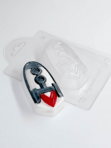 Ракета мультяшная пластиковая форма для мыла и шоколада — ANYMOLDS ПРОИЗВОДСТВО ПЛАСТИКОВЫХ ФОРМ ДЛЯ МЫЛА, ШОКОЛАДА, ГИПСА