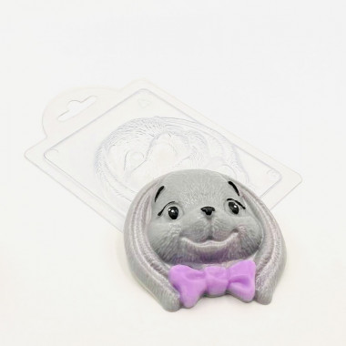 Зайчик ушастик форма пластиковая — ANYMOLDS ПРОИЗВОДСТВО ПЛАСТИКОВЫХ ФОРМ ДЛЯ МЫЛА, ШОКОЛАДА, ГИПСА