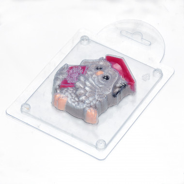 Премудрая Сова  форма пластиковая V2 — ANYMOLDS ПРОИЗВОДСТВО ПЛАСТИКОВЫХ ФОРМ ДЛЯ МЫЛА, ШОКОЛАДА, ГИПСА