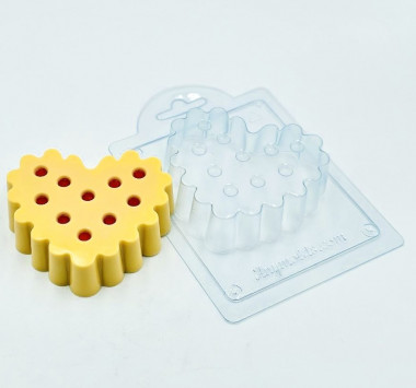 Печенье сердце форма пластиковая — ANYMOLDS ПРОИЗВОДСТВО ПЛАСТИКОВЫХ ФОРМ ДЛЯ МЫЛА, ШОКОЛАДА, ГИПСА