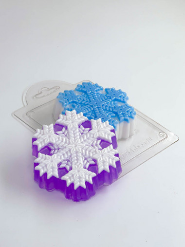 Снежинка вязаная форма пластиковая — ANYMOLDS ПРОИЗВОДСТВО ПЛАСТИКОВЫХ ФОРМ ДЛЯ МЫЛА, ШОКОЛАДА, ГИПСА