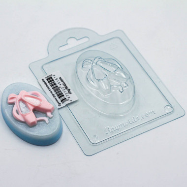 Пуанты форма пластиковая — ANYMOLDS ПРОИЗВОДСТВО ПЛАСТИКОВЫХ ФОРМ ДЛЯ МЫЛА, ШОКОЛАДА, ГИПСА