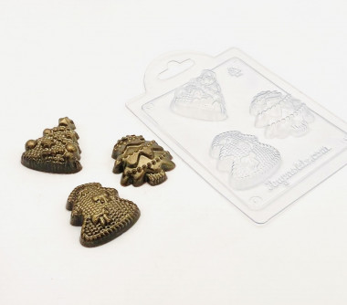 Елочки мини форма пластиковая — ANYMOLDS ПРОИЗВОДСТВО ПЛАСТИКОВЫХ ФОРМ ДЛЯ МЫЛА, ШОКОЛАДА, ГИПСА