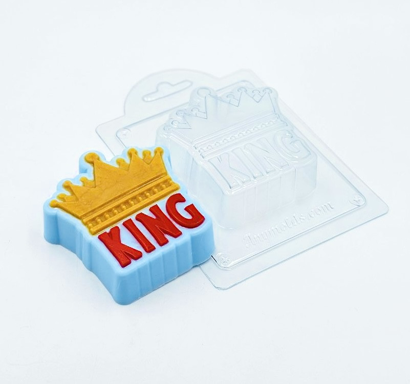 KING форма пластиковая фото 1 — ANYMOLDS ПРОИЗВОДСТВО ПЛАСТИКОВЫХ ФОРМ ДЛЯ МЫЛА, ШОКОЛАДА, ГИПСА