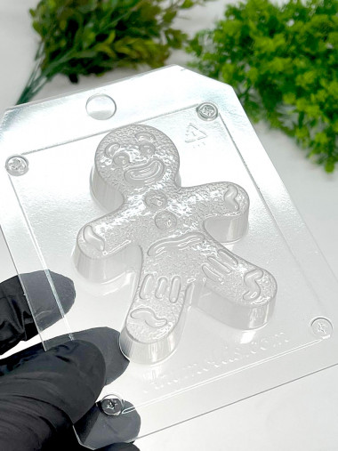 Пряничный человек форма пластиковая для мыла и шоколада — ANYMOLDS ПРОИЗВОДСТВО ПЛАСТИКОВЫХ ФОРМ ДЛЯ МЫЛА, ШОКОЛАДА, ГИПСА