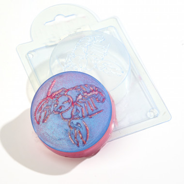 Рак на кругу форма пластиковая — ANYMOLDS ПРОИЗВОДСТВО ПЛАСТИКОВЫХ ФОРМ ДЛЯ МЫЛА, ШОКОЛАДА, ГИПСА