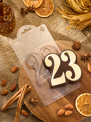 23 цифры шоколад форма пластиковая — ANYMOLDS ПРОИЗВОДСТВО ПЛАСТИКОВЫХ ФОРМ ДЛЯ МЫЛА, ШОКОЛАДА, ГИПСА