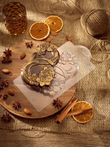 8 марта Нарцисс шоколад форма пластиковая — ANYMOLDS ПРОИЗВОДСТВО ПЛАСТИКОВЫХ ФОРМ ДЛЯ МЫЛА, ШОКОЛАДА, ГИПСА