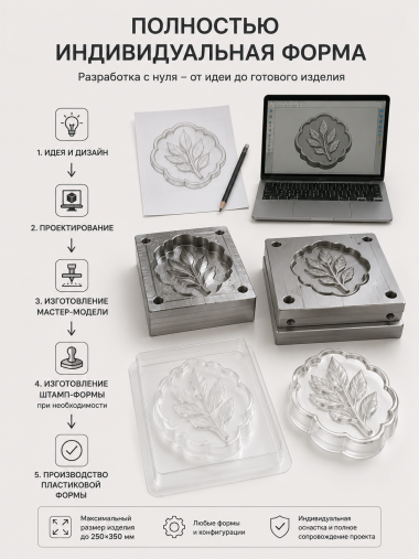 Полностью индивидуальная разработка формы &mdash; ANYMOLDS ПРОИЗВОДСТВО ПЛАСТИКОВЫХ ФОРМ ДЛЯ МЫЛА, ШОКОЛАДА, ГИПСА
