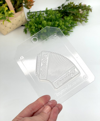 Гармонь форма пластиковая для шоколада и мыла — ANYMOLDS ПРОИЗВОДСТВО ПЛАСТИКОВЫХ ФОРМ ДЛЯ МЫЛА, ШОКОЛАДА, ГИПСА