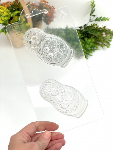 Матрешка форма пластиковая для шоколада — ANYMOLDS ПРОИЗВОДСТВО ПЛАСТИКОВЫХ ФОРМ ДЛЯ МЫЛА, ШОКОЛАДА, ГИПСА