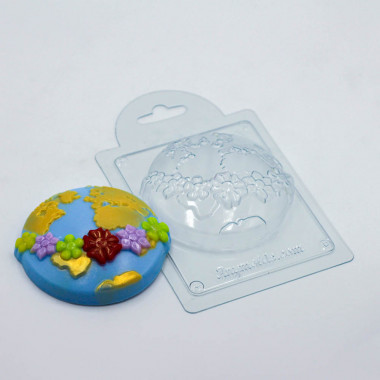 Планета Земля форма пластиковая — ANYMOLDS ПРОИЗВОДСТВО ПЛАСТИКОВЫХ ФОРМ ДЛЯ МЫЛА, ШОКОЛАДА, ГИПСА