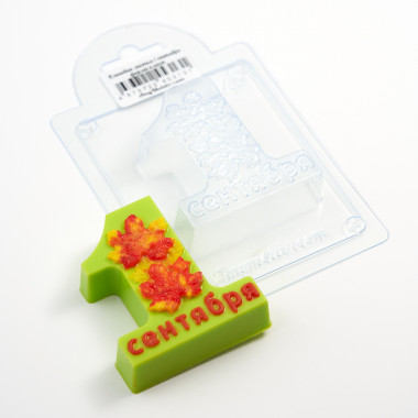 Кленовые листья  1 сентября  форма пластиковая для мыла — ANYMOLDS ПРОИЗВОДСТВО ПЛАСТИКОВЫХ ФОРМ ДЛЯ МЫЛА, ШОКОЛАДА, ГИПСА