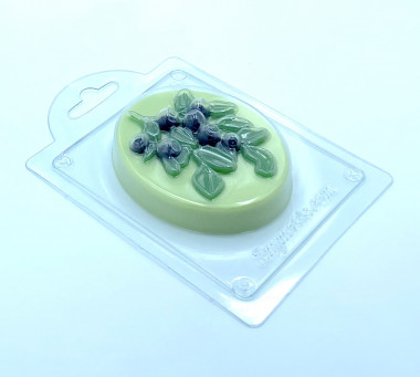 Черника на овале, форма пластиковая — ANYMOLDS ПРОИЗВОДСТВО ПЛАСТИКОВЫХ ФОРМ ДЛЯ МЫЛА, ШОКОЛАДА, ГИПСА