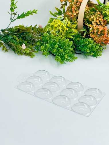 Яйцо малое 12 ячеек форма пластиковая для шоколада — ANYMOLDS ПРОИЗВОДСТВО ПЛАСТИКОВЫХ ФОРМ ДЛЯ МЫЛА, ШОКОЛАДА, ГИПСА