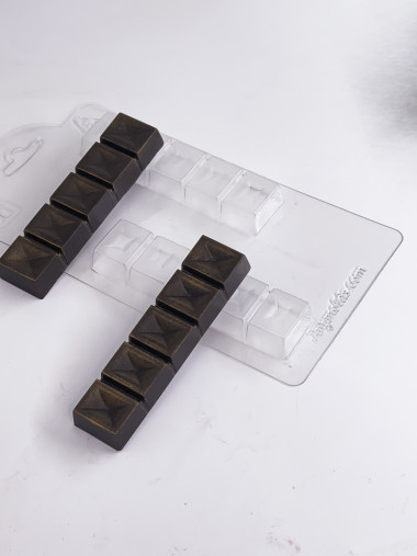 Батончик плиточный форма пластиковая для шоколада &mdash; ANYMOLDS ПРОИЗВОДСТВО ПЛАСТИКОВЫХ ФОРМ ДЛЯ МЫЛА, ШОКОЛАДА, ГИПСА