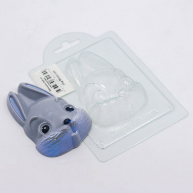 Зайчишка форма пластиковая — ANYMOLDS ПРОИЗВОДСТВО ПЛАСТИКОВЫХ ФОРМ ДЛЯ МЫЛА, ШОКОЛАДА, ГИПСА