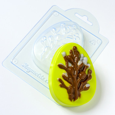 Яйцо с вербой форма пластиковая — ANYMOLDS ПРОИЗВОДСТВО ПЛАСТИКОВЫХ ФОРМ ДЛЯ МЫЛА, ШОКОЛАДА, ГИПСА