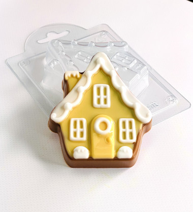 Изба пряничная форма пластиковая — ANYMOLDS ПРОИЗВОДСТВО ПЛАСТИКОВЫХ ФОРМ ДЛЯ МЫЛА, ШОКОЛАДА, ГИПСА