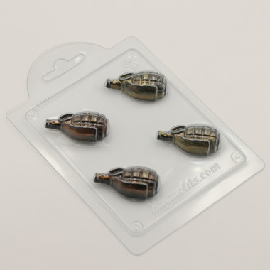 Граната мини, форма пластиковая — ANYMOLDS ПРОИЗВОДСТВО ПЛАСТИКОВЫХ ФОРМ ДЛЯ МЫЛА, ШОКОЛАДА, ГИПСА