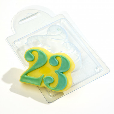 23 цифры форма пластиковая — ANYMOLDS ПРОИЗВОДСТВО ПЛАСТИКОВЫХ ФОРМ ДЛЯ МЫЛА, ШОКОЛАДА, ГИПСА