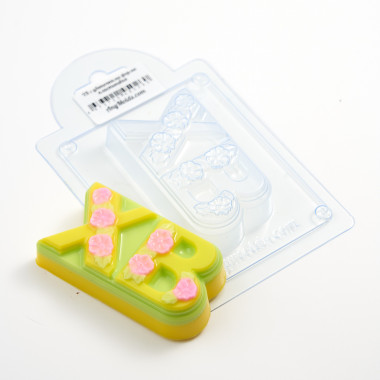 ХВ с цветочками форма пластиковая.v2 — ANYMOLDS ПРОИЗВОДСТВО ПЛАСТИКОВЫХ ФОРМ ДЛЯ МЫЛА, ШОКОЛАДА, ГИПСА