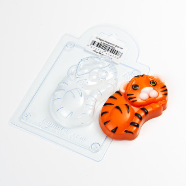 Спящий тигренок форма пластиковая — ANYMOLDS ПРОИЗВОДСТВО ПЛАСТИКОВЫХ ФОРМ ДЛЯ МЫЛА, ШОКОЛАДА, ГИПСА