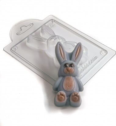 Заяц форма пластиковая — ANYMOLDS ПРОИЗВОДСТВО ПЛАСТИКОВЫХ ФОРМ ДЛЯ МЫЛА, ШОКОЛАДА, ГИПСА