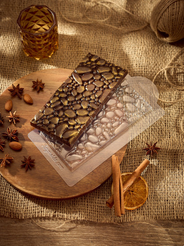 Галька морская плитка шоколада, форма пластиковая — ANYMOLDS ПРОИЗВОДСТВО ПЛАСТИКОВЫХ ФОРМ ДЛЯ МЫЛА, ШОКОЛАДА, ГИПСА