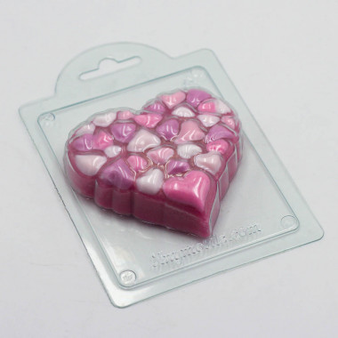 30 сердец форма пластиковая — ANYMOLDS ПРОИЗВОДСТВО ПЛАСТИКОВЫХ ФОРМ ДЛЯ МЫЛА, ШОКОЛАДА, ГИПСА