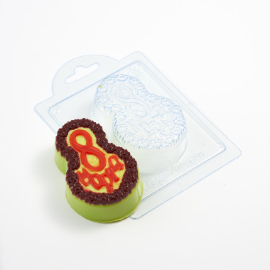 8 марта в ромашках форма пластиковая — ANYMOLDS ПРОИЗВОДСТВО ПЛАСТИКОВЫХ ФОРМ ДЛЯ МЫЛА, ШОКОЛАДА, ГИПСА