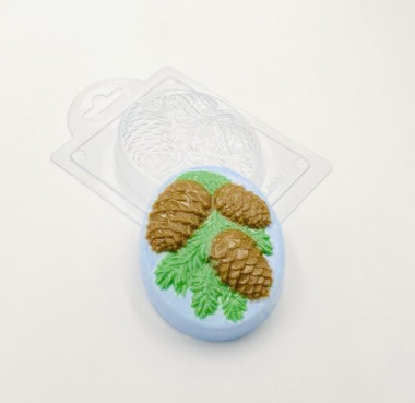 Шишки на овале форма пластиковая — ANYMOLDS ПРОИЗВОДСТВО ПЛАСТИКОВЫХ ФОРМ ДЛЯ МЫЛА, ШОКОЛАДА, ГИПСА