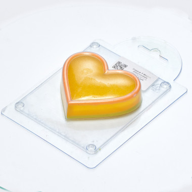 Сердце 2 форма пластиковая — ANYMOLDS ПРОИЗВОДСТВО ПЛАСТИКОВЫХ ФОРМ ДЛЯ МЫЛА, ШОКОЛАДА, ГИПСА