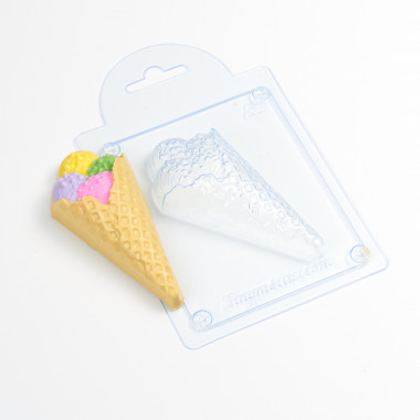 Мороженое в рожке форма пластиковая — ANYMOLDS ПРОИЗВОДСТВО ПЛАСТИКОВЫХ ФОРМ ДЛЯ МЫЛА, ШОКОЛАДА, ГИПСА